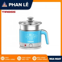Ấm đun nước đa năng Tiross TS1366-xanh dương (Hàng chính hãng)